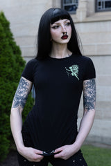 Womens tinker hell black cotton tshirt