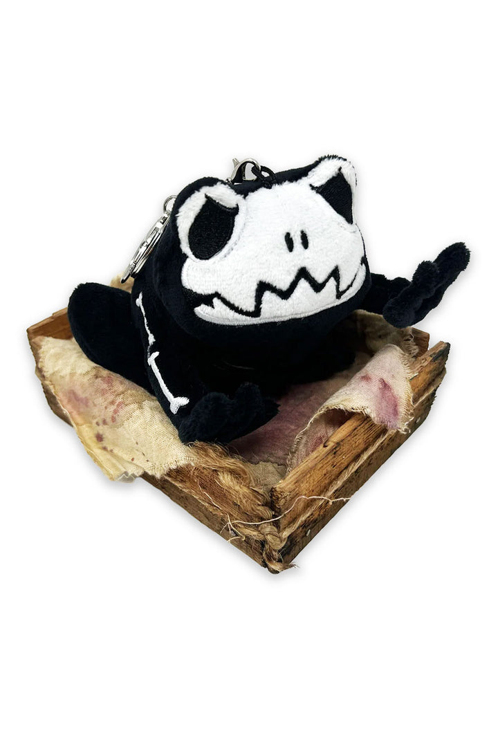 skeleton toad frog plushie toy keychain