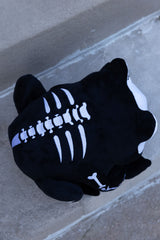 Skeleton toad black and white plushie