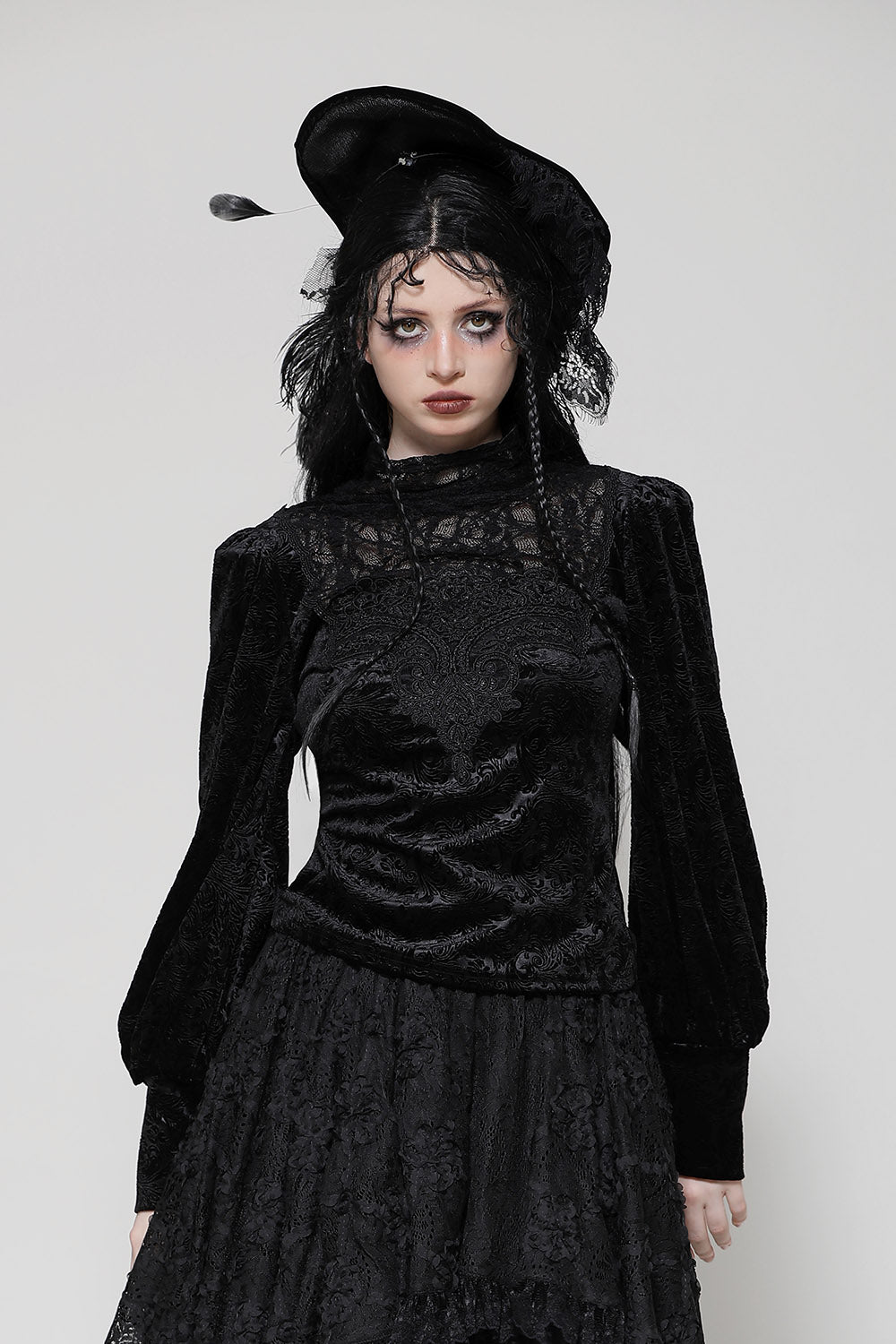 victorian goth blouse 