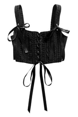 womens gothic corset with adjustable satin laces