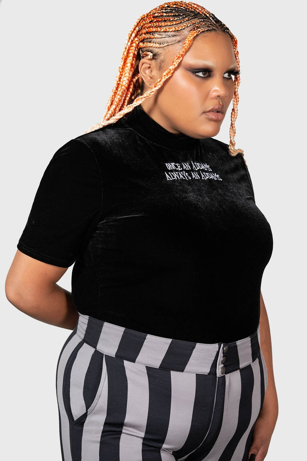 plus sized womens gothic top