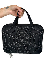 spiderweb makeup bag