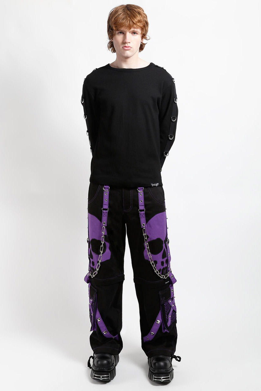 mens black and purple gothic pants by tripp NYC
