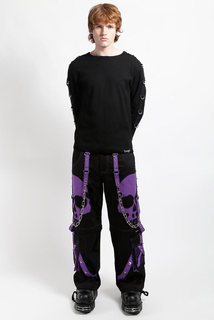 mens black and purple gothic pants by tripp NYC