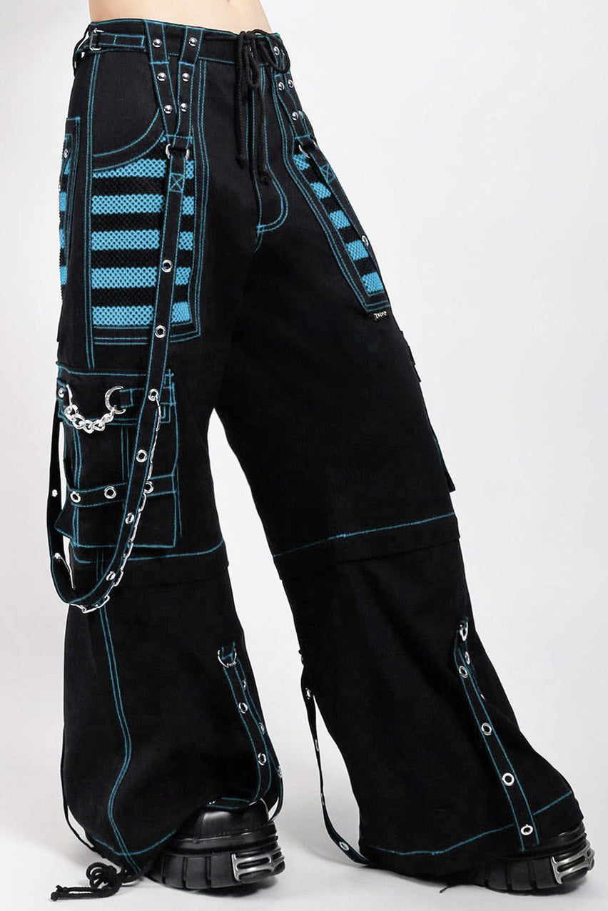 Tripp NYC Electro Pants [BLACK/BLUE] - XXS