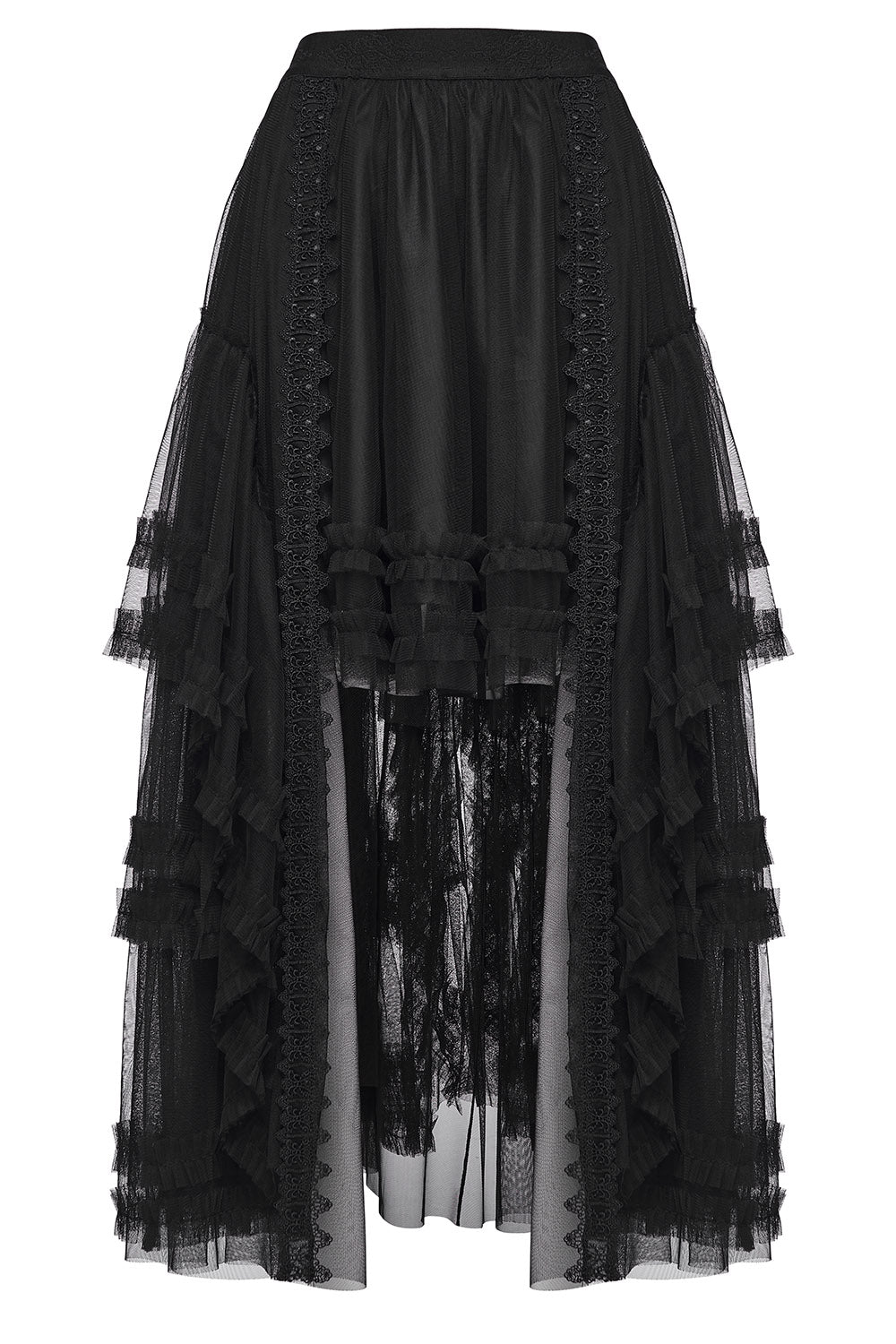multi-layered victorian goth skirt