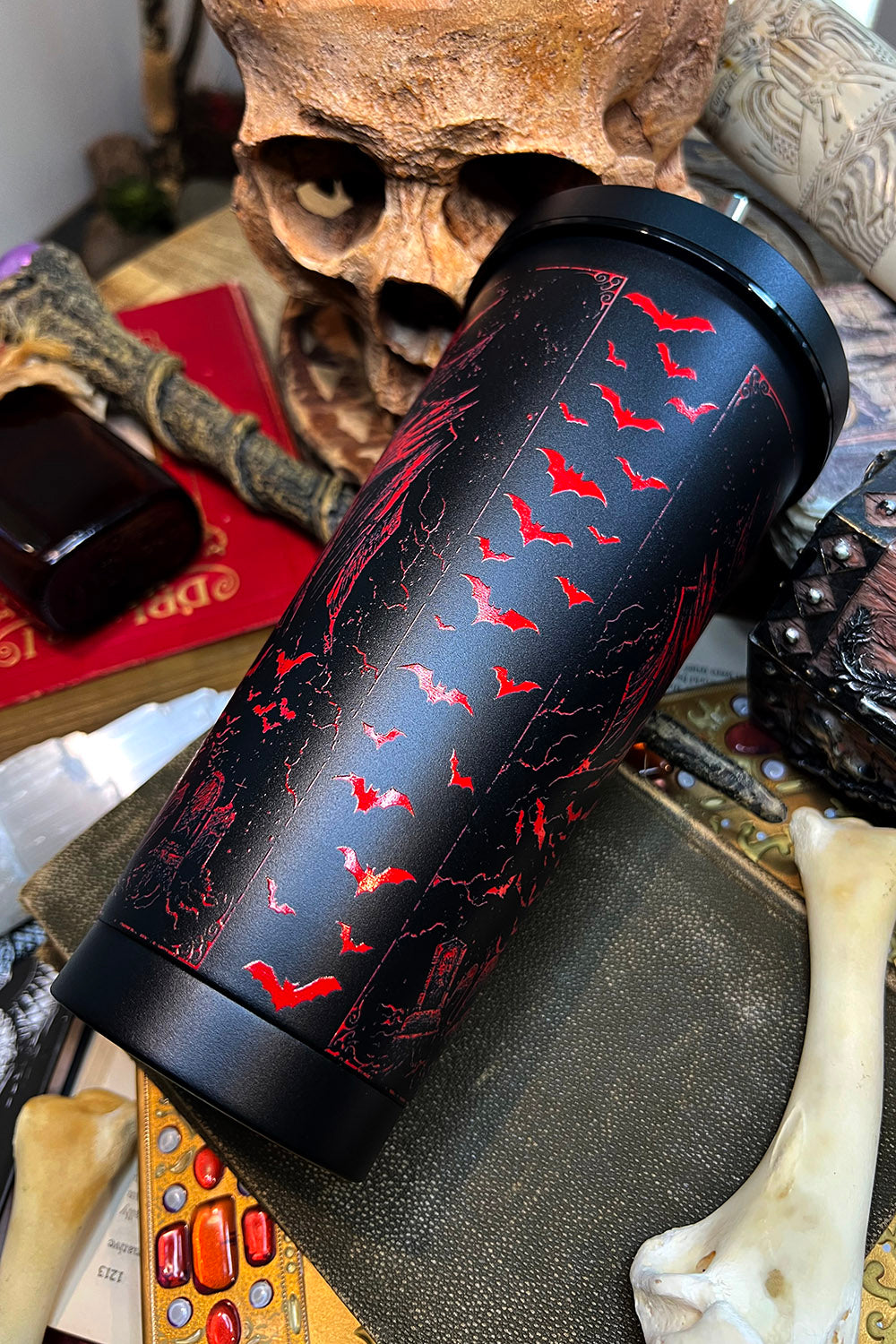 Resting Witch Face Cold Brew Tumbler – Post Mortem Horror Bootique