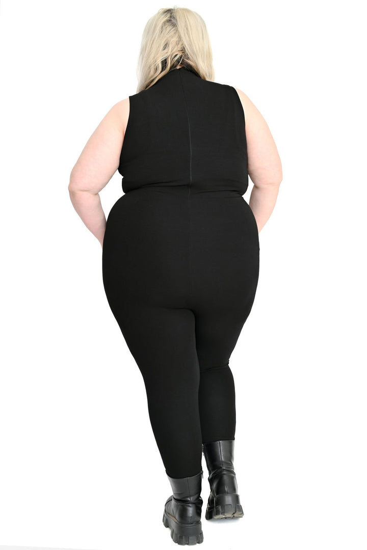 womens plus size gothic catsuit 