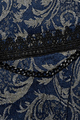 embroidered chain punk vest 