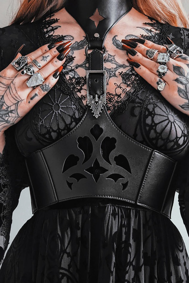 gothic waist belt harness