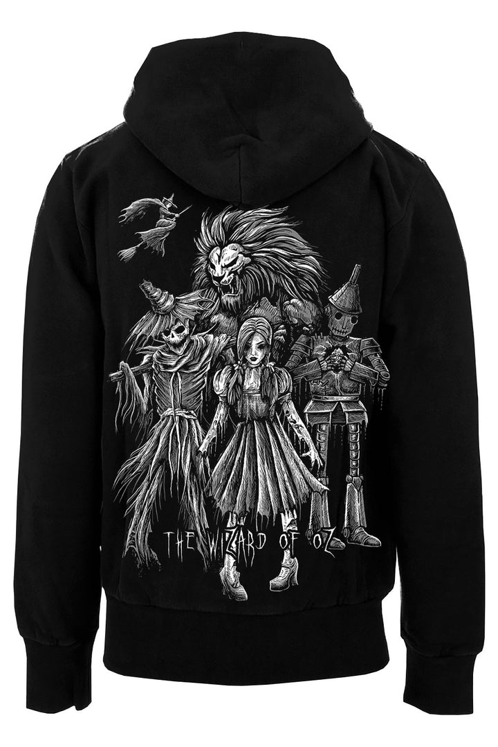 gothic wizard of oz zipper hoodie