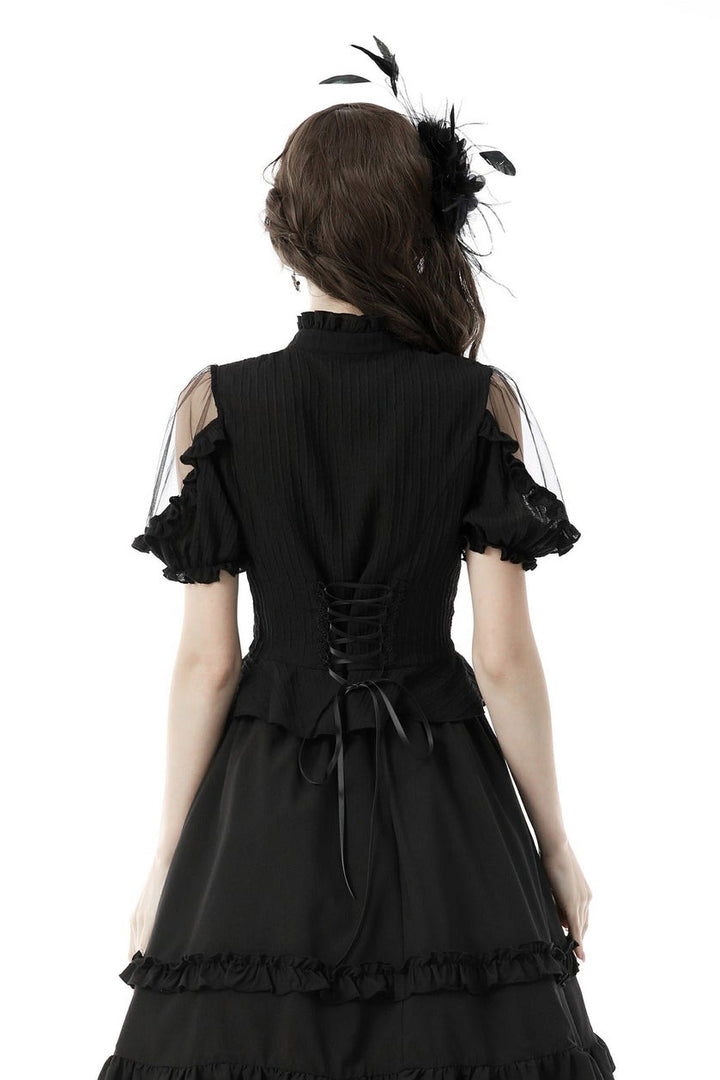 off the shoulder gothic blouse