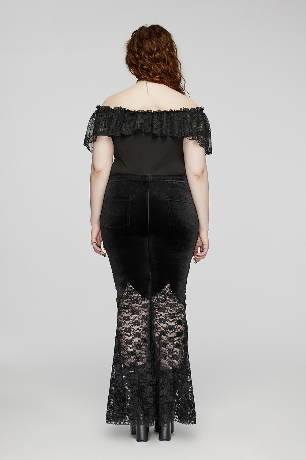 off the shoulder lace gothic top