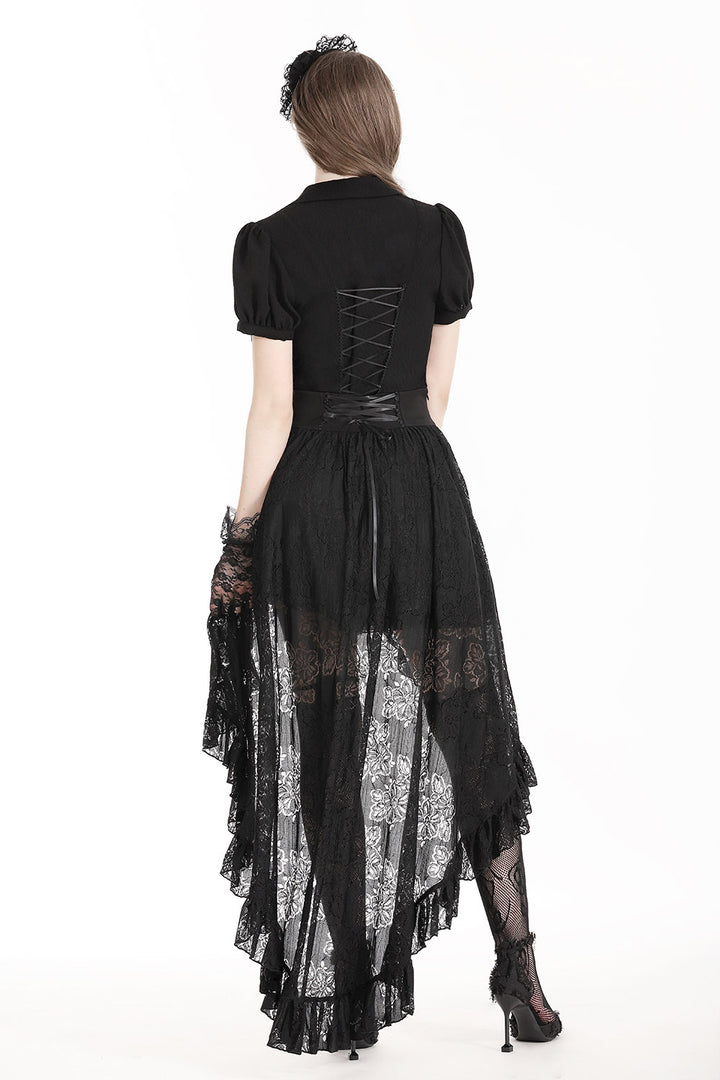 black steampunk lace skirt