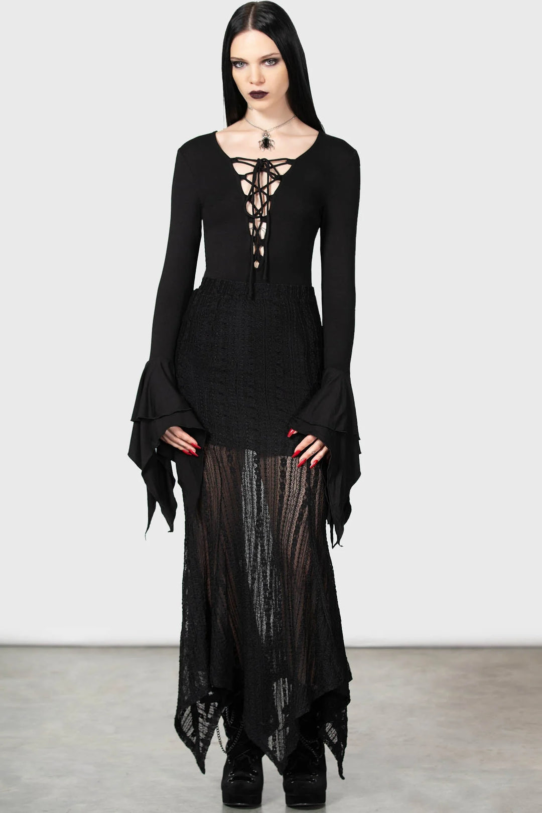 bodysuit with witchy sleeves