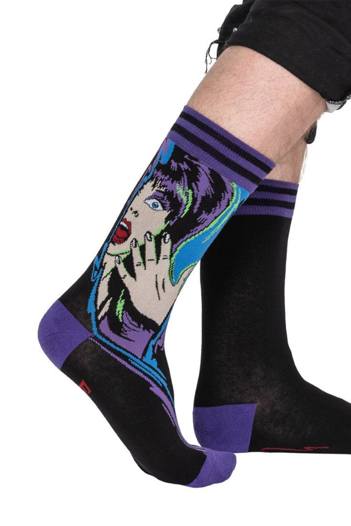knitted novelty officially licensed elvira socks