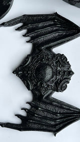 romantic goth necklace made of rein