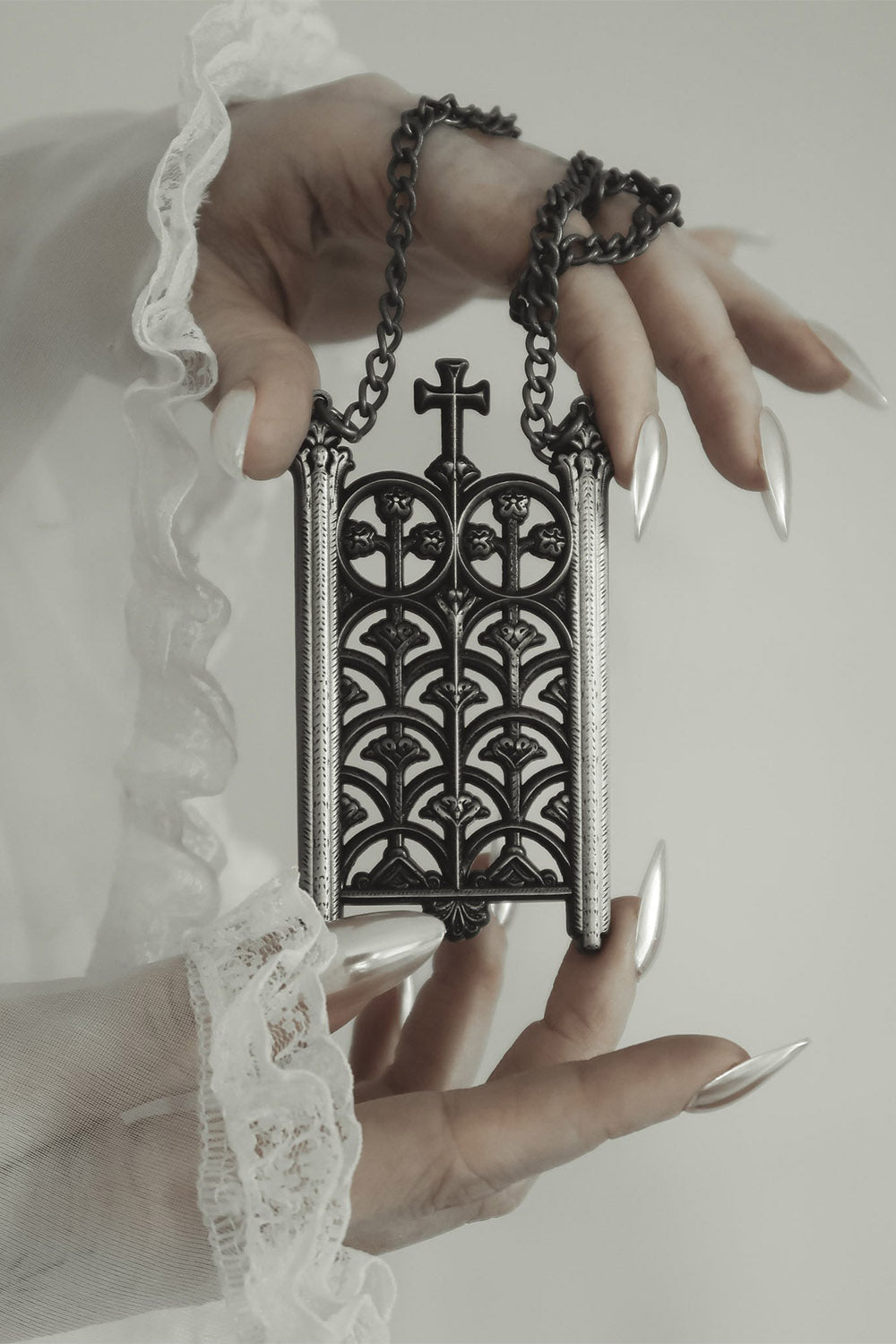 long gothic cathedral necklace