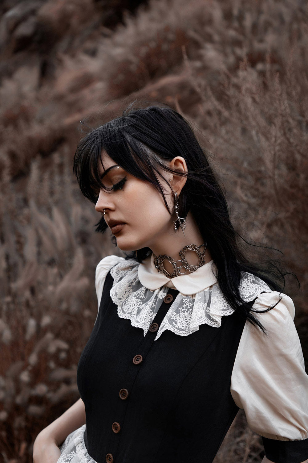 lively ghosts puff sleeve dress