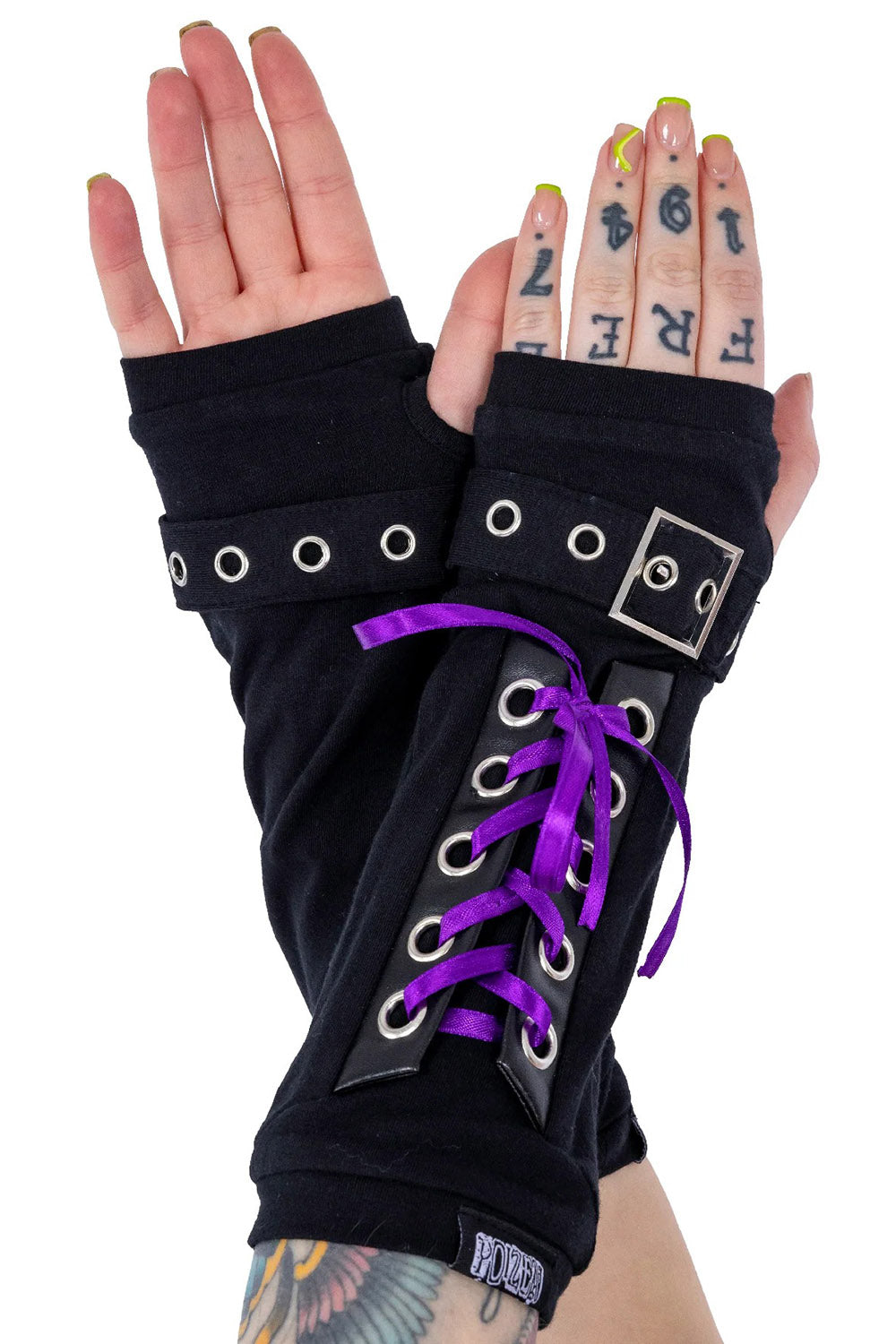 Navya Armwarmers [BLACK/PURPLE]