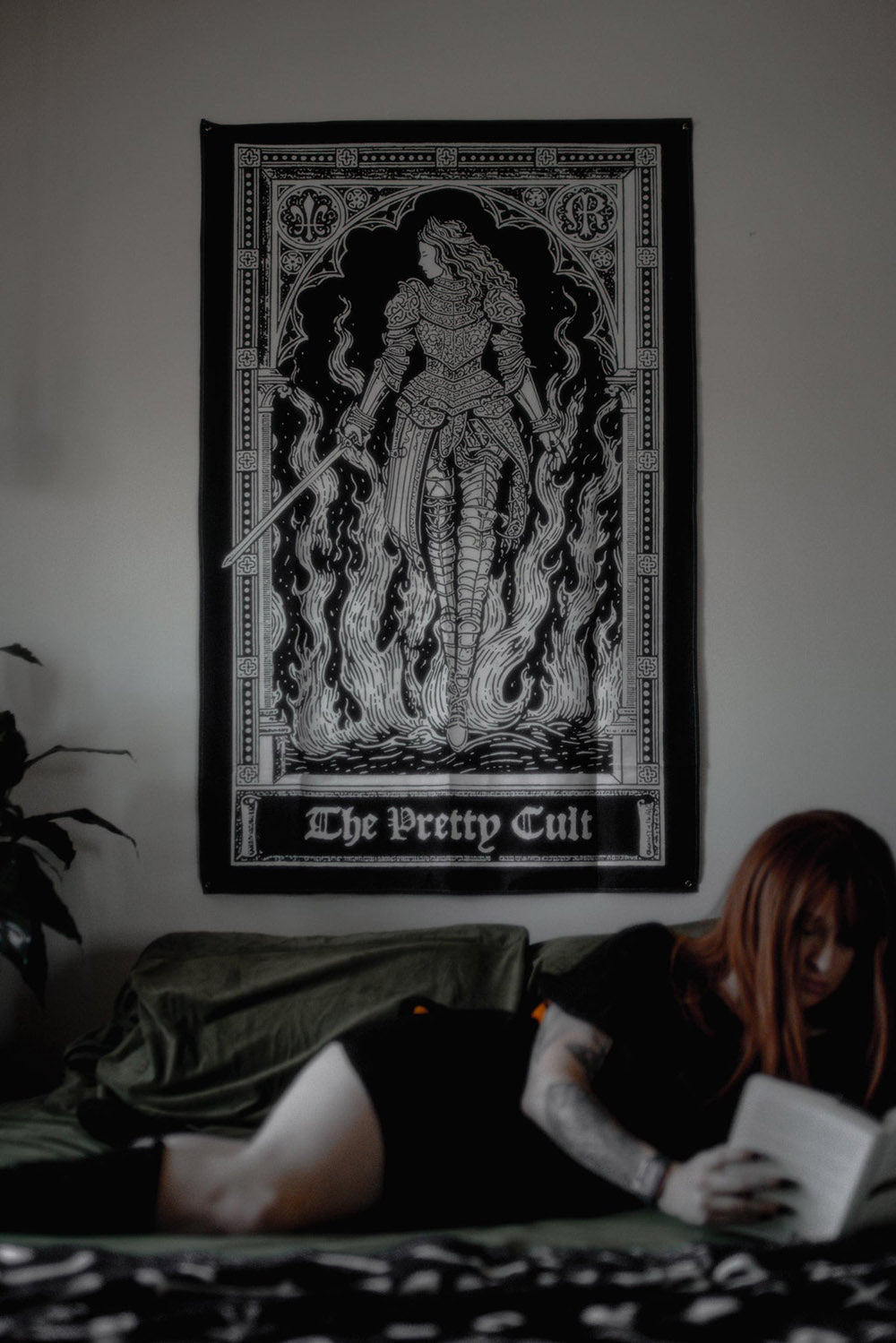 medieval goth wall hanging tapestry 