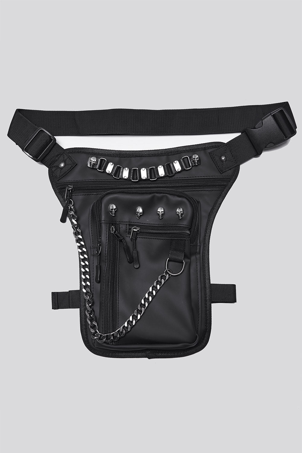 goth thigh harness bag