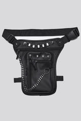 goth thigh harness bag