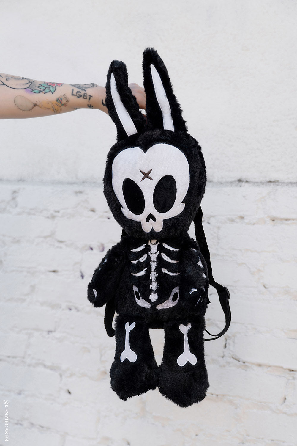skeleton bunny rabbit backpack