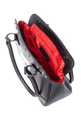 red satin lined purse