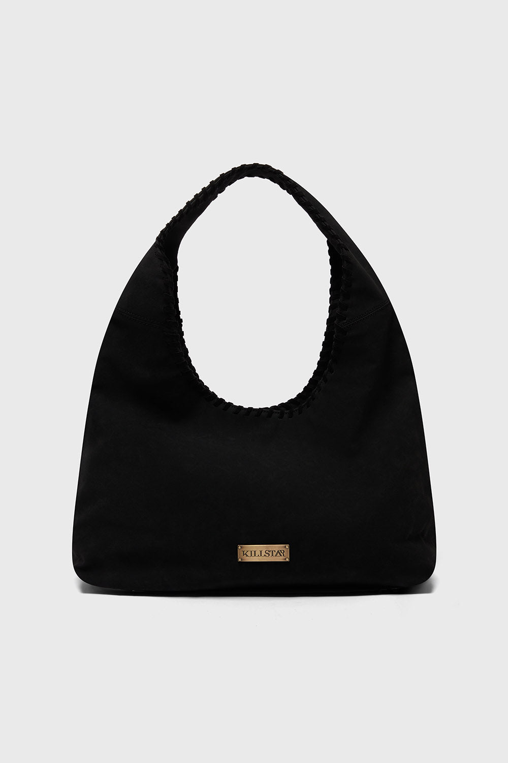 slouchy embroidered flower handbag  by killstar