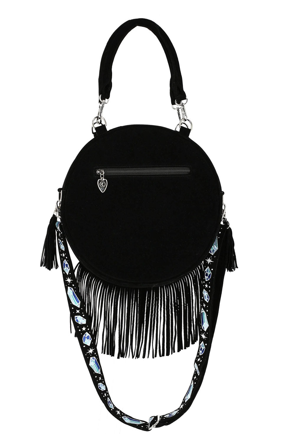 renaissance fair tassel crossbody bag