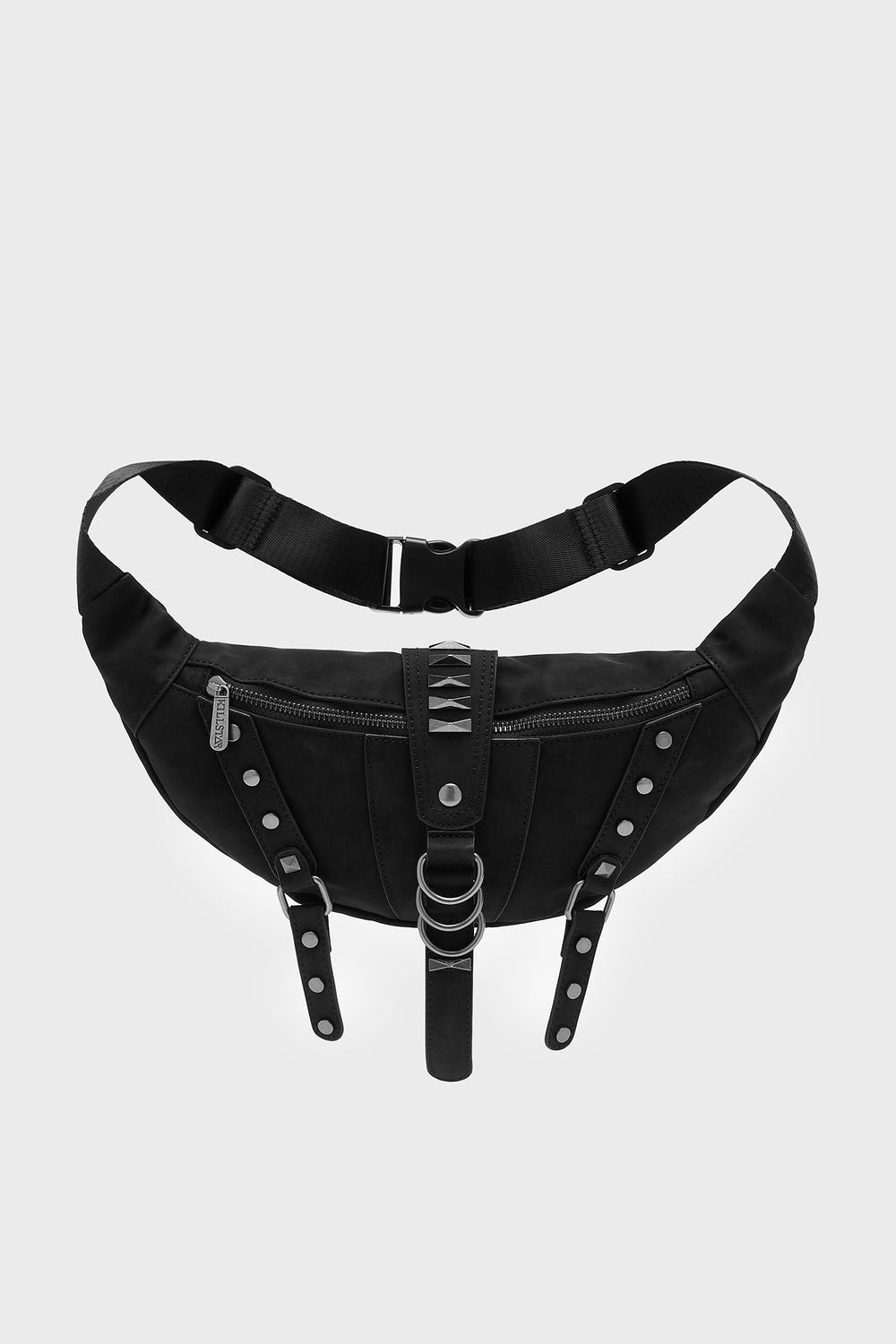 black street punk d-ring studded bag