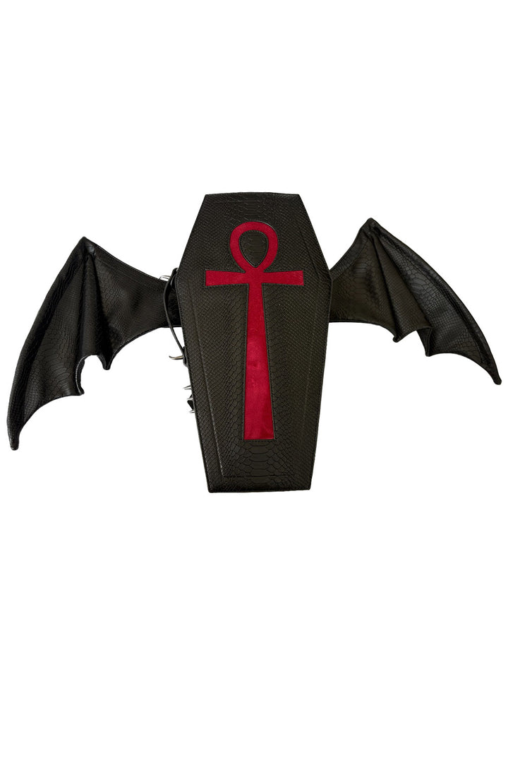 Ankh Coffin Batwing Bag [Snakeskin]