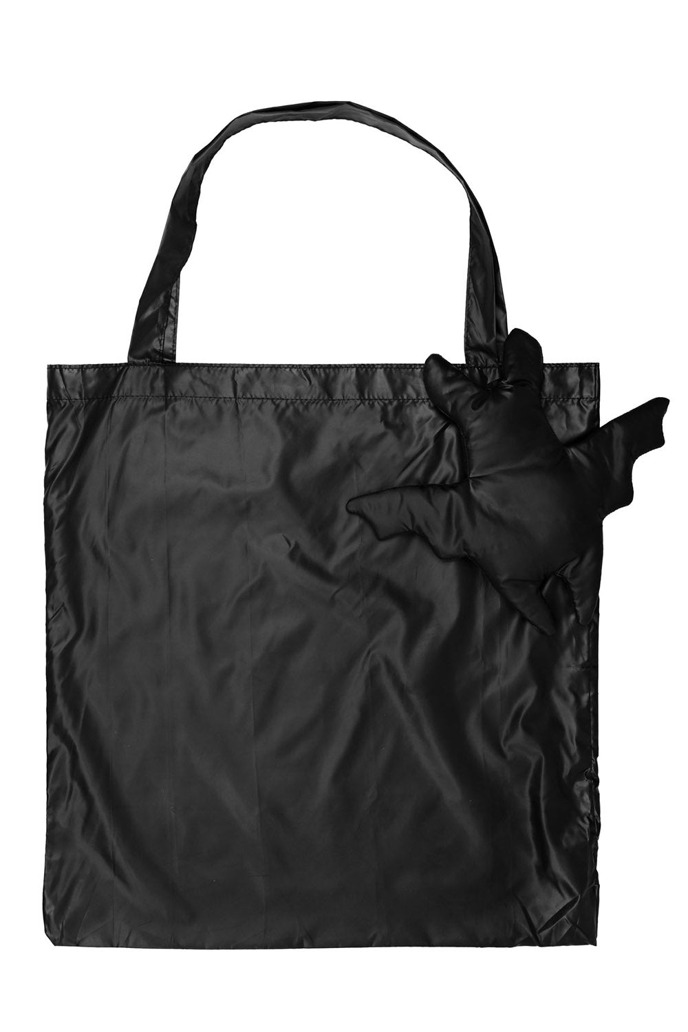 bat shaped keychain with gothic tote bag