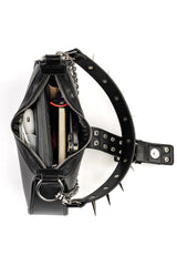 gothic shoulder bag with chain 