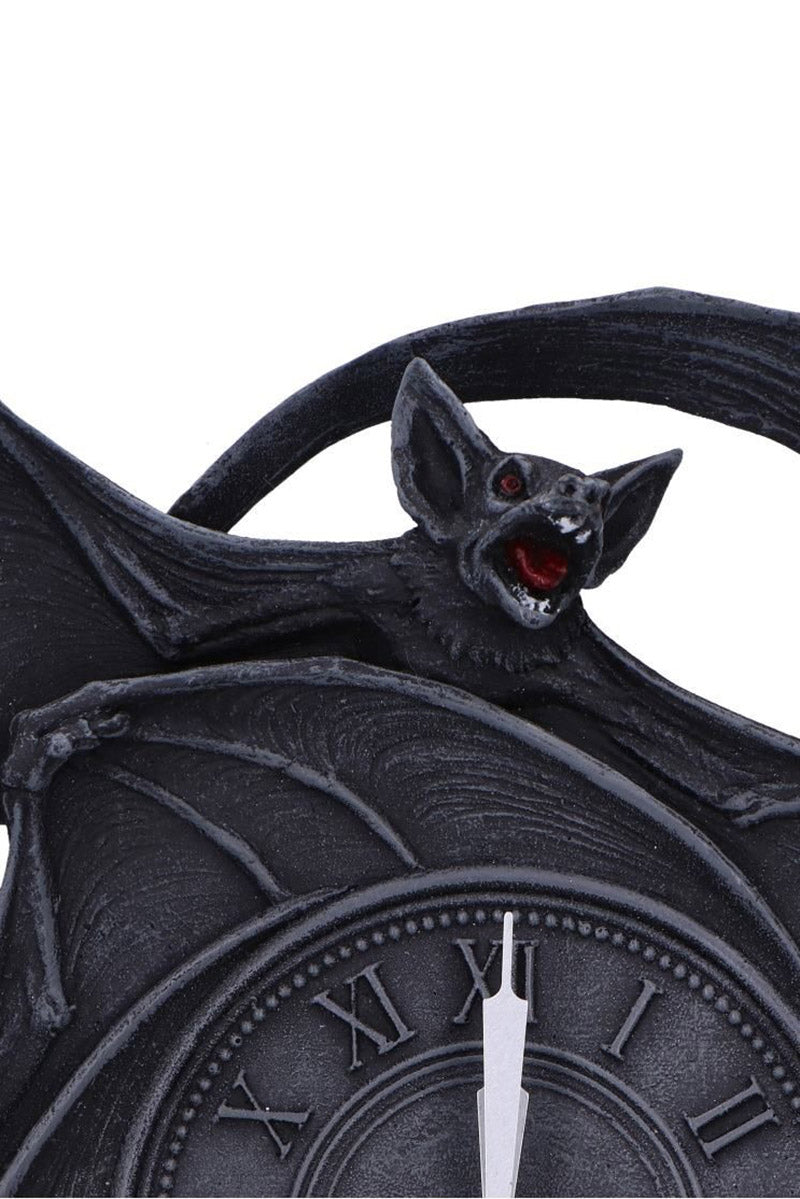 gothic bat wall sculpture clock