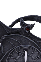 gothic bat wall sculpture clock