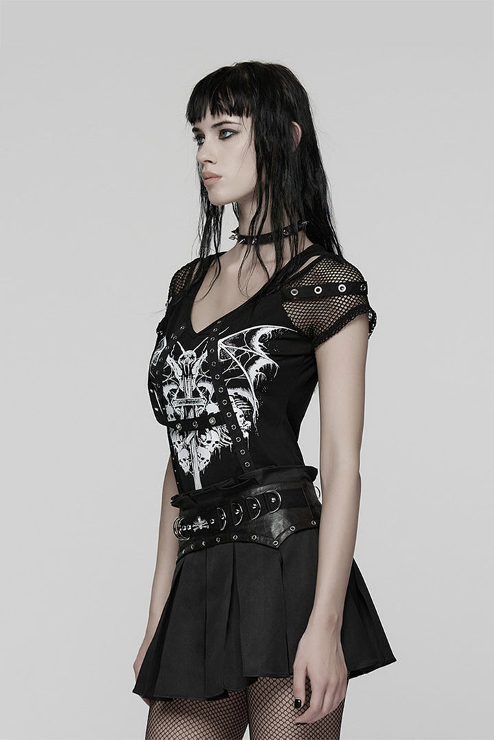 gothic top fishnet shirt