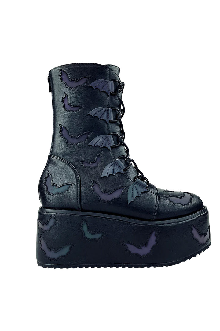 platform gothic bat boots