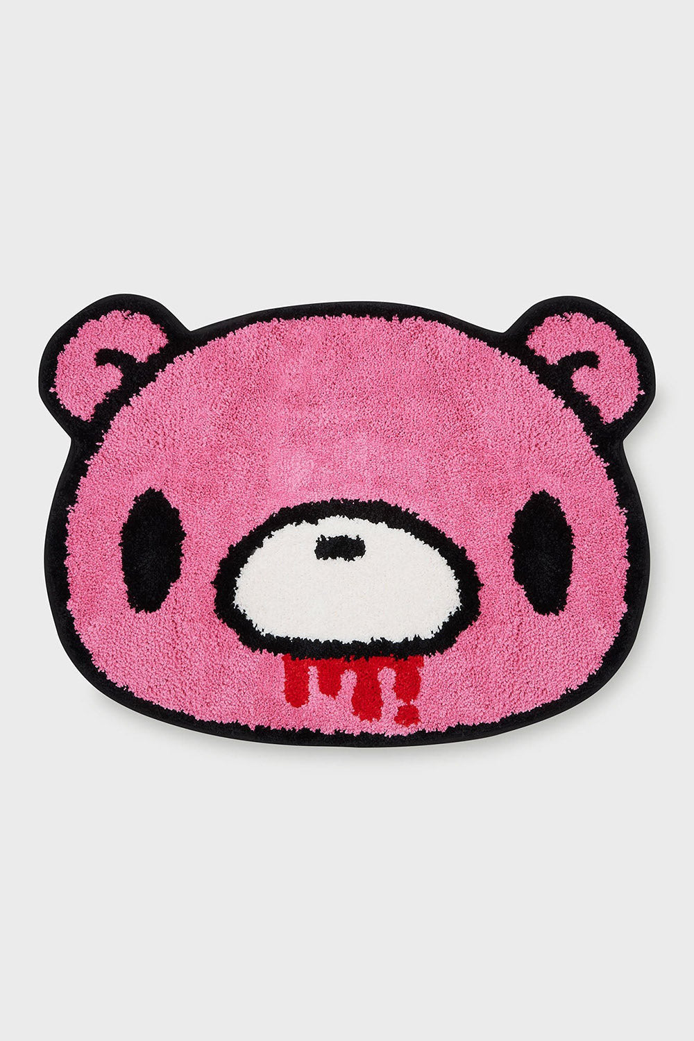 pink gloomy bear bathroom rug