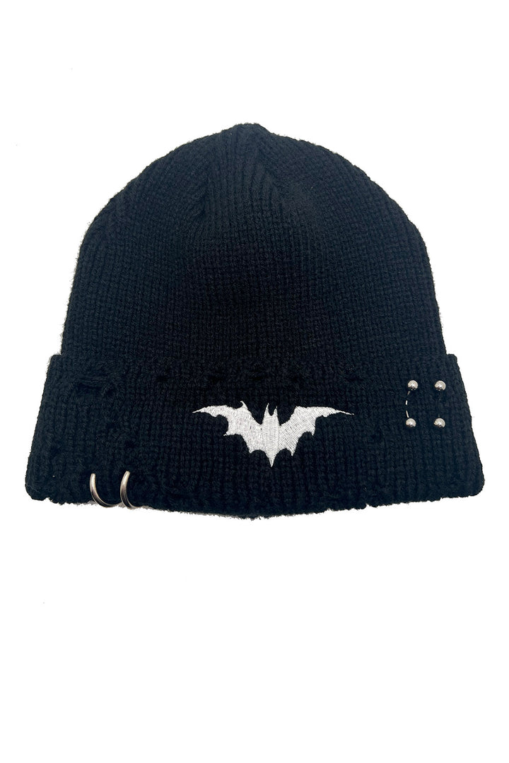 knitted bat beanie