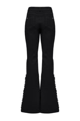 womens high rise hippie goth bell bottoms