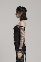 gothic waist cincher with buckles
