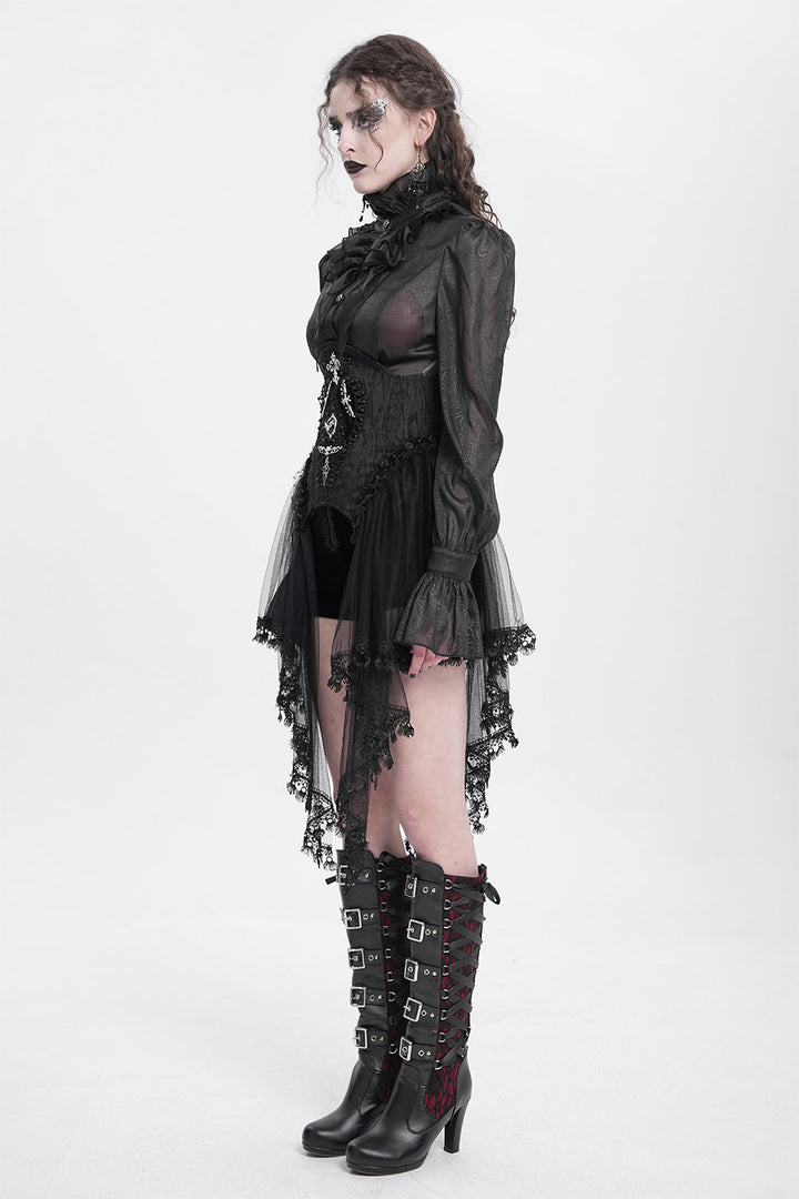 Dark Charms Mesh Underbust Corset