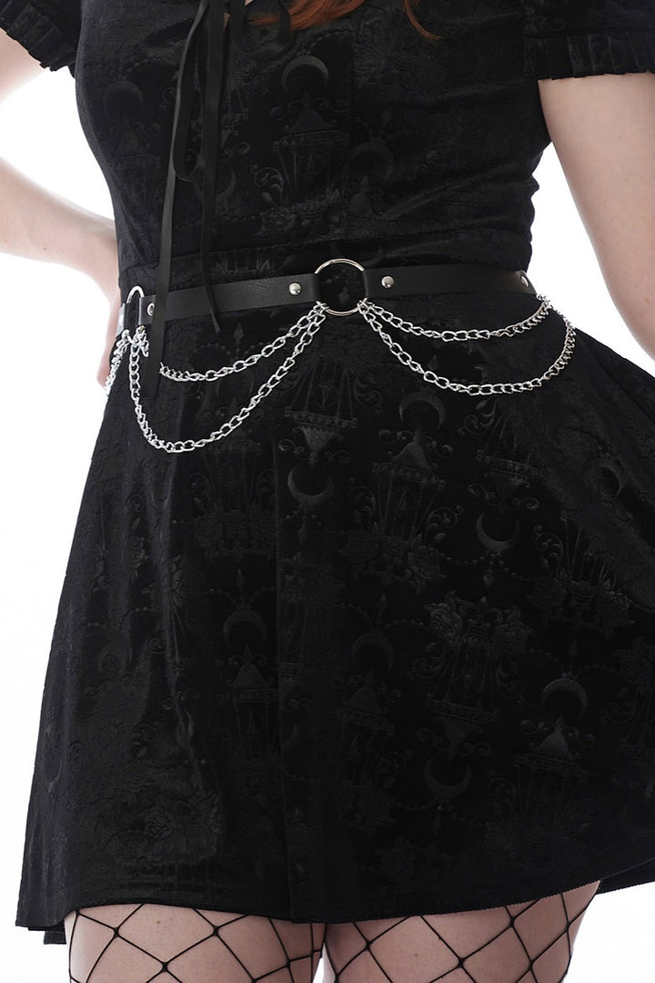 high waisted gothic belt