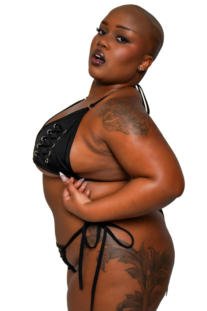 plus size gothic bikini