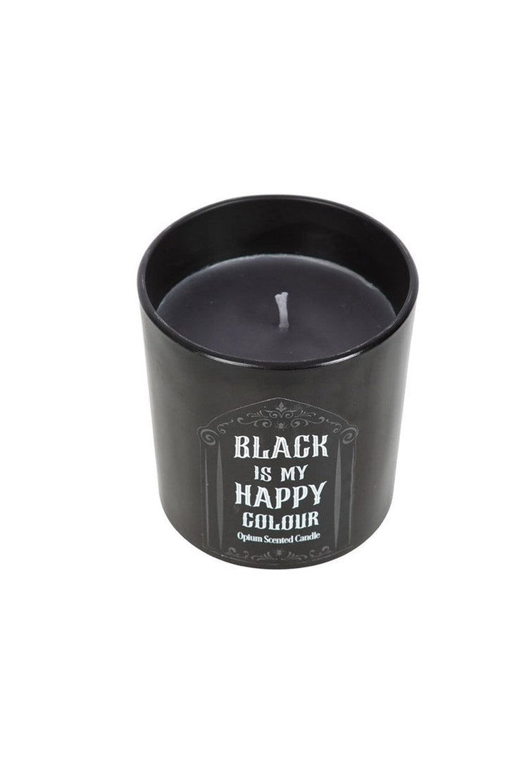 Gothic Black Is My Happy Colour Opium Candle - housewares - VampireFreaks - Something Different