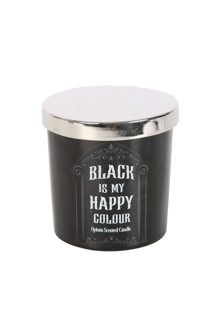 Gothic Black Is My Happy Colour Opium Candle - housewares - VampireFreaks - Something Different