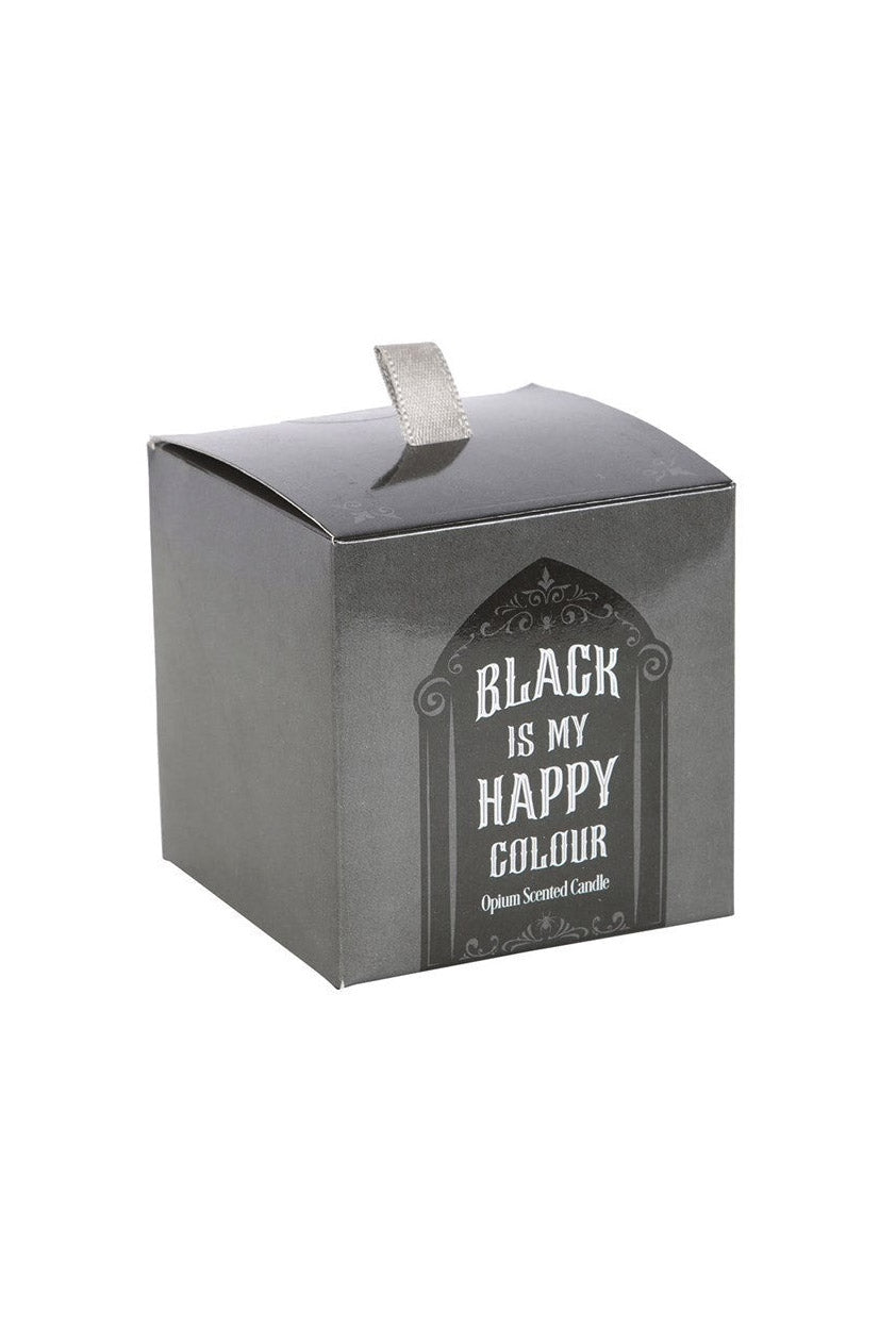 Gothic Black Is My Happy Colour Opium Candle - housewares - VampireFreaks - Something Different